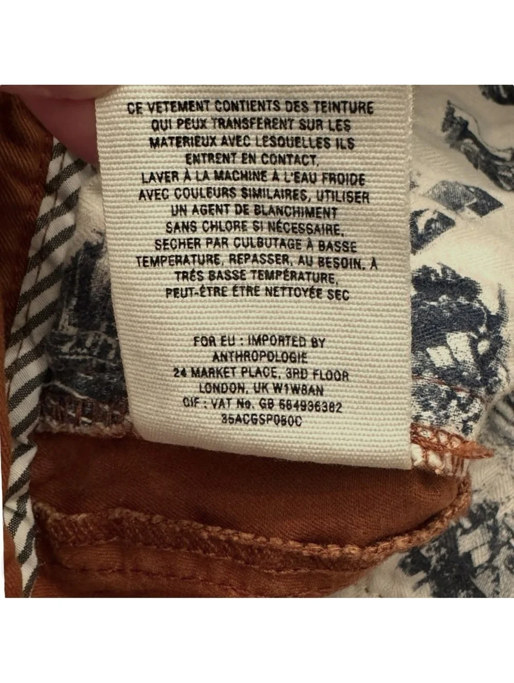 Pilcro and the Letterpress Anthropologie Brown Riding Pants Velvet Women’s 6